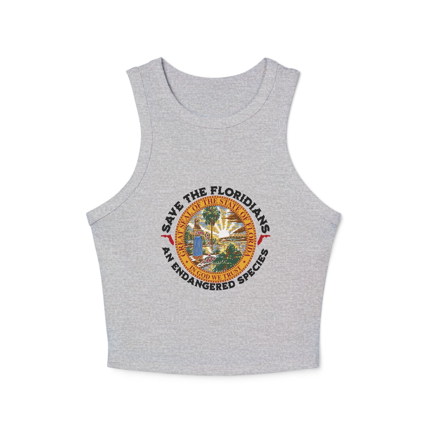 Save the Floridians Fitted Crop Tank
