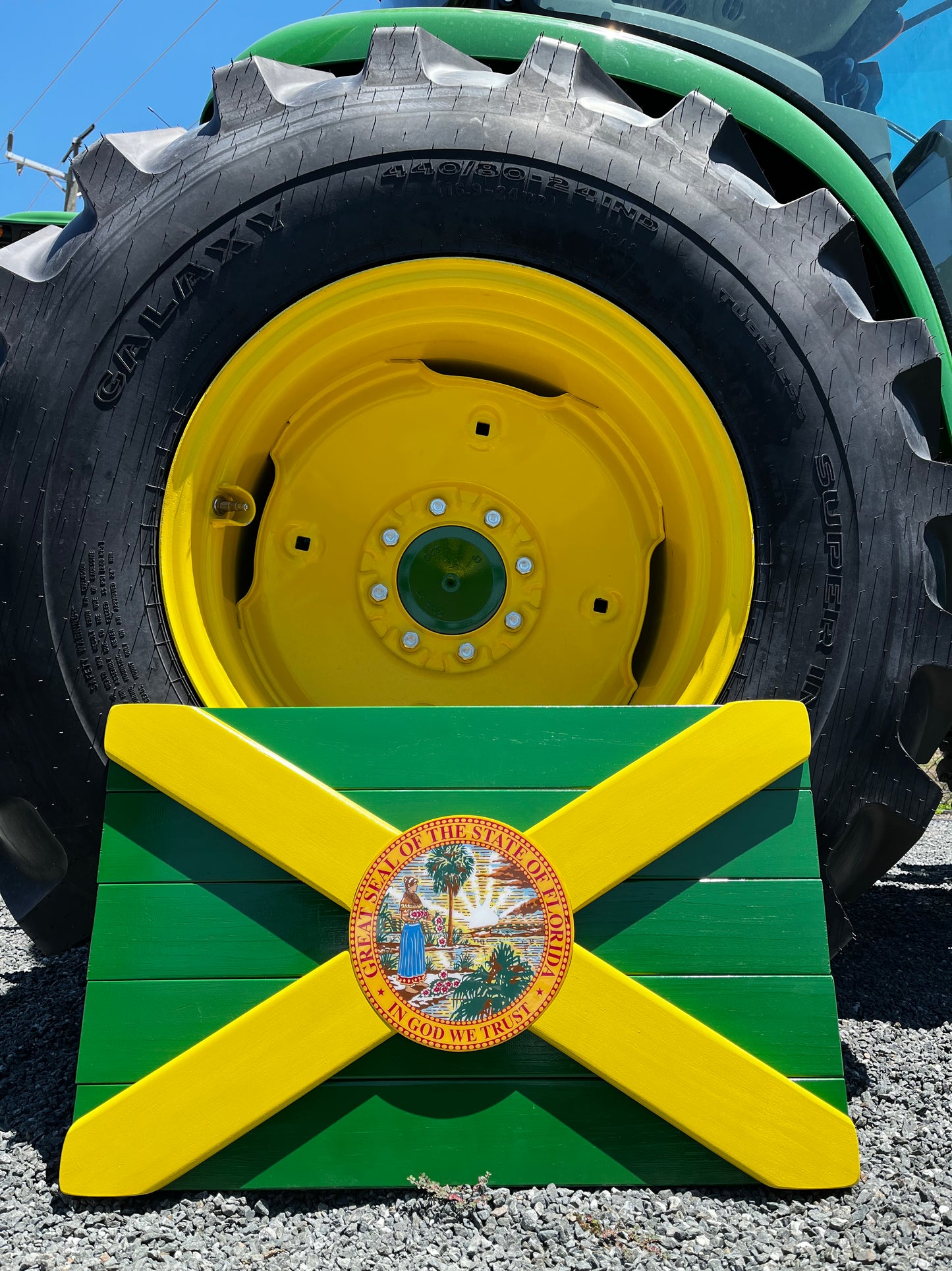 Fresh From Florida Solid Wood Florida Flag