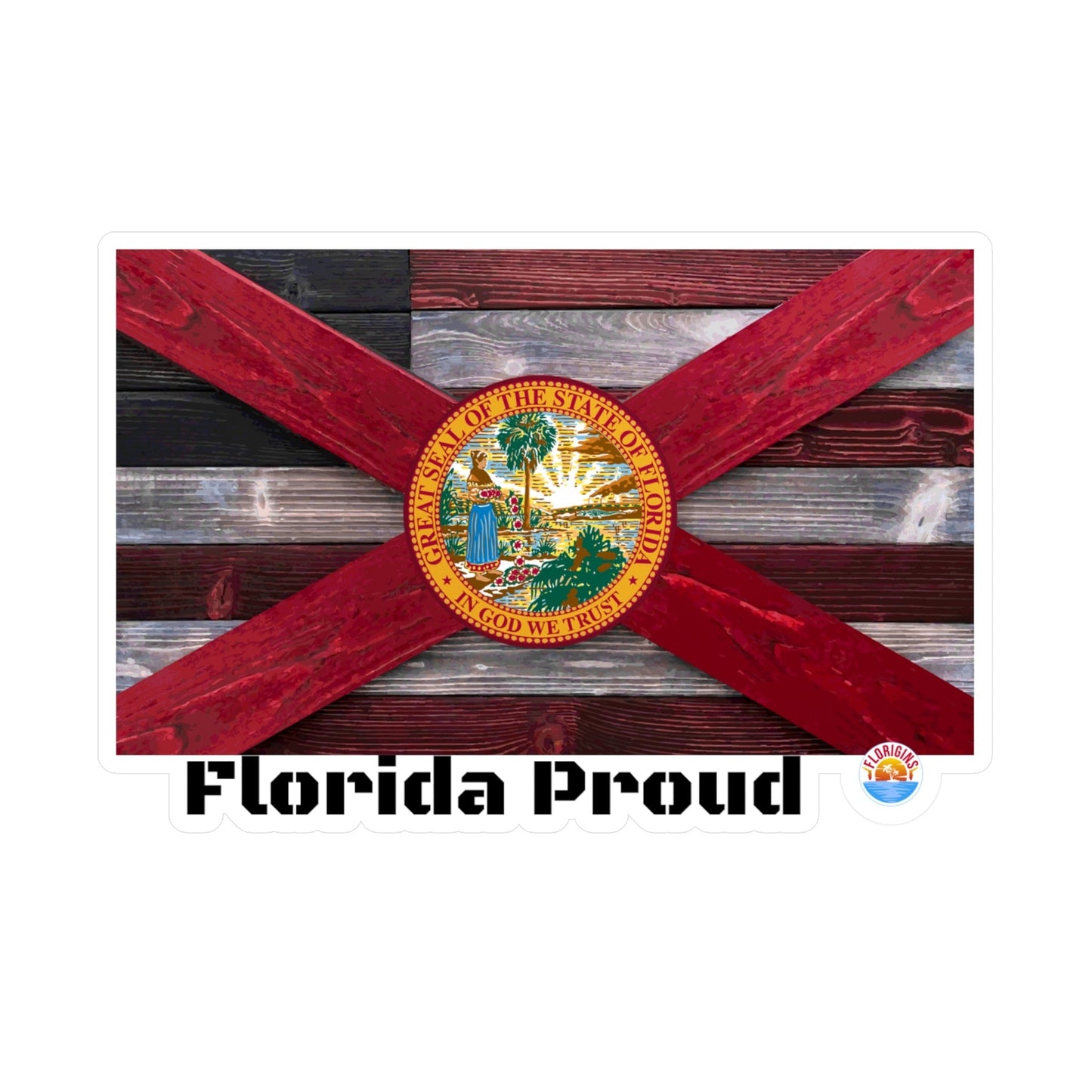 Florida Proud Vinyl Decals for Window/Laptop/Cooler/Tumbler