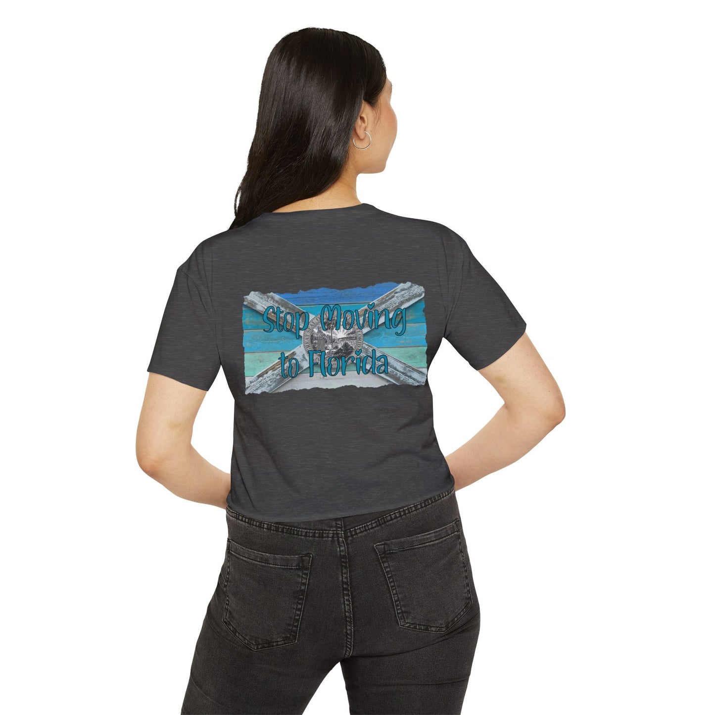 Stop Moving to Florida Crop Tee