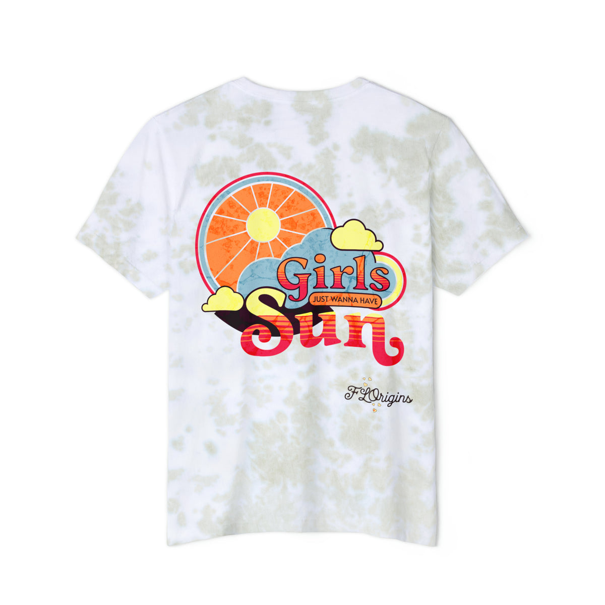 Girls Just Wanna Have Sun Women's Tie-Dye Relaxed Fit Tee