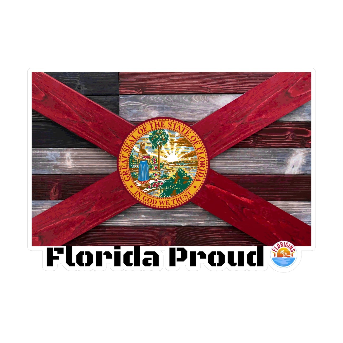 Florida Proud Vinyl Decals for Window/Laptop/Cooler/Tumbler
