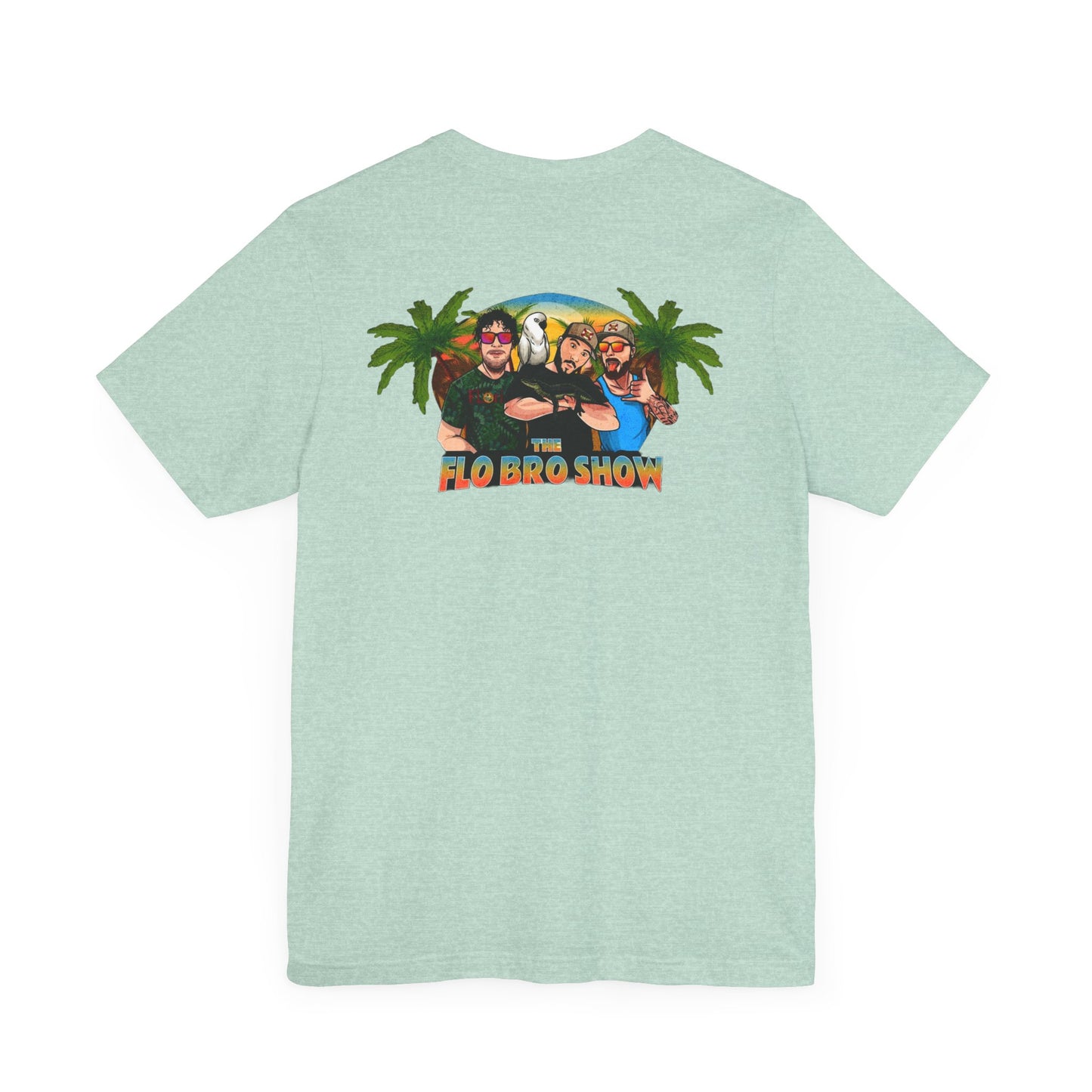 The FloBro Show Official Logo Lightweight Tee (Front and Back Design)