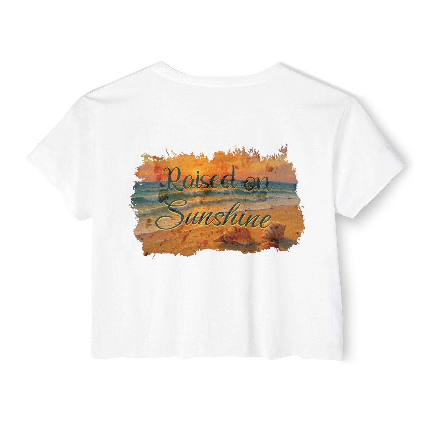 Raised on Sunshine Crop Tee
