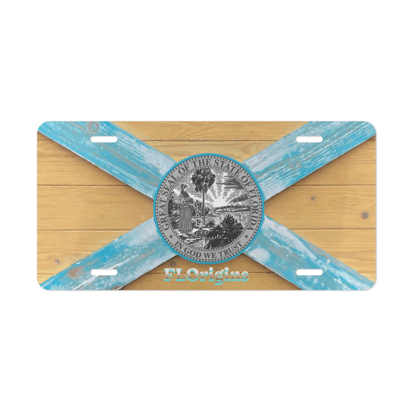 Islamorada Florida Flag License Plate