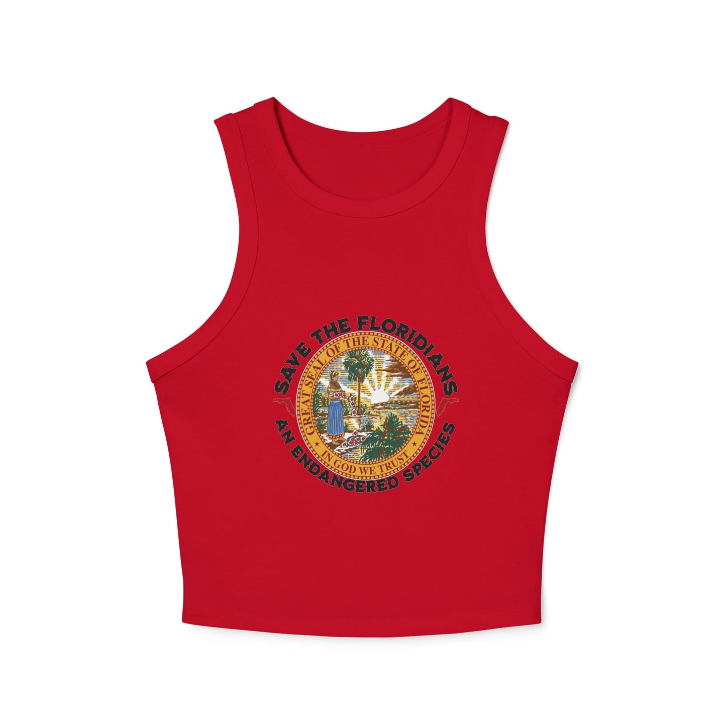 Save the Floridians Fitted Crop Tank