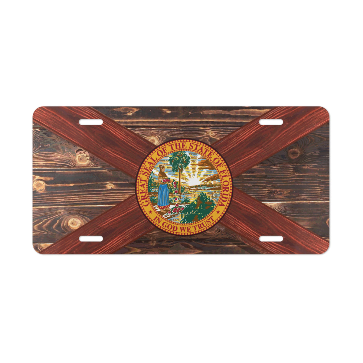 Wildfire Florida Flag License Plate