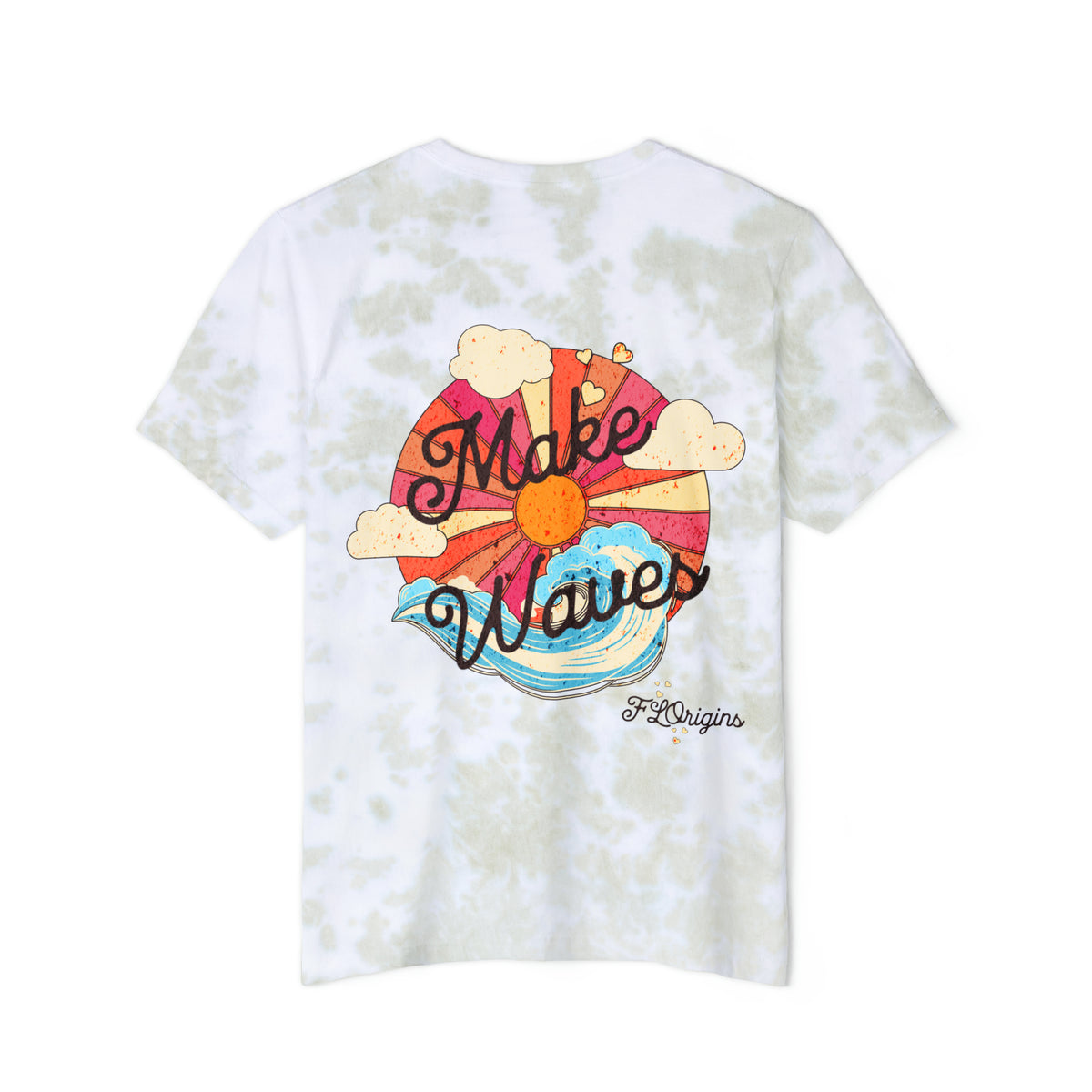 Make Waves Women's Tie-Dye Relaxed Fit Tee