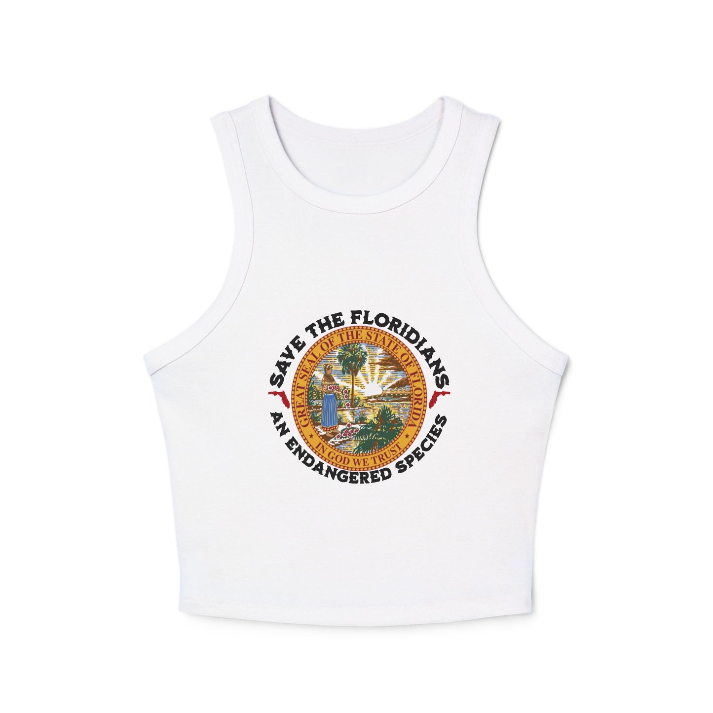 Save the Floridians Fitted Crop Tank
