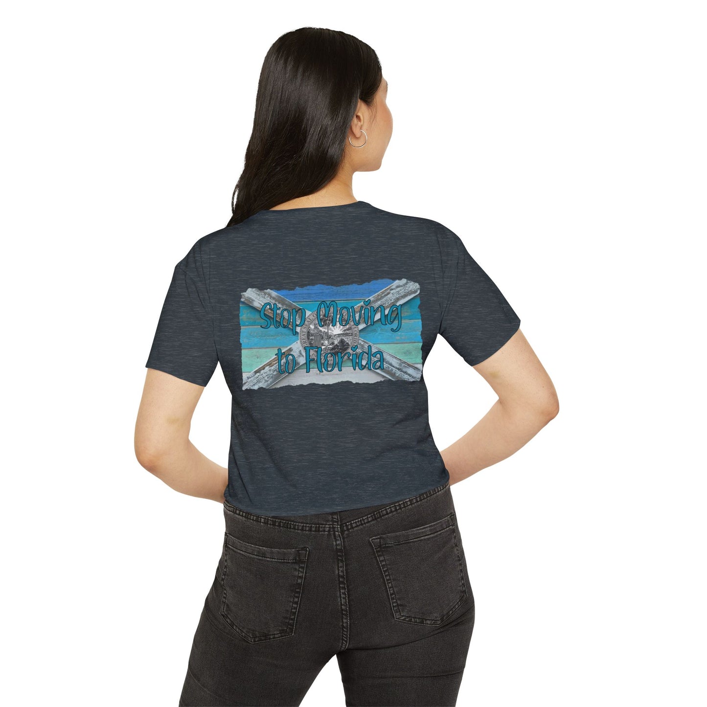 Stop Moving to Florida Crop Tee