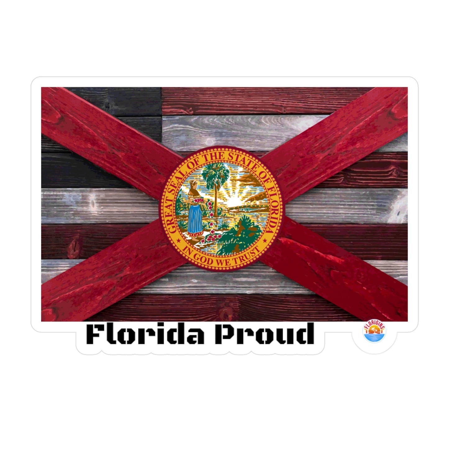 Florida Proud Vinyl Decals for Window/Laptop/Cooler/Tumbler