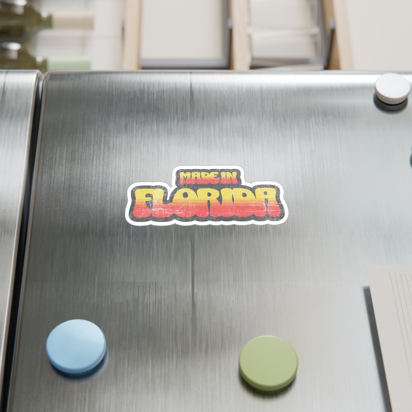 Made in Florida Vinyl Decal - Retro Sunset