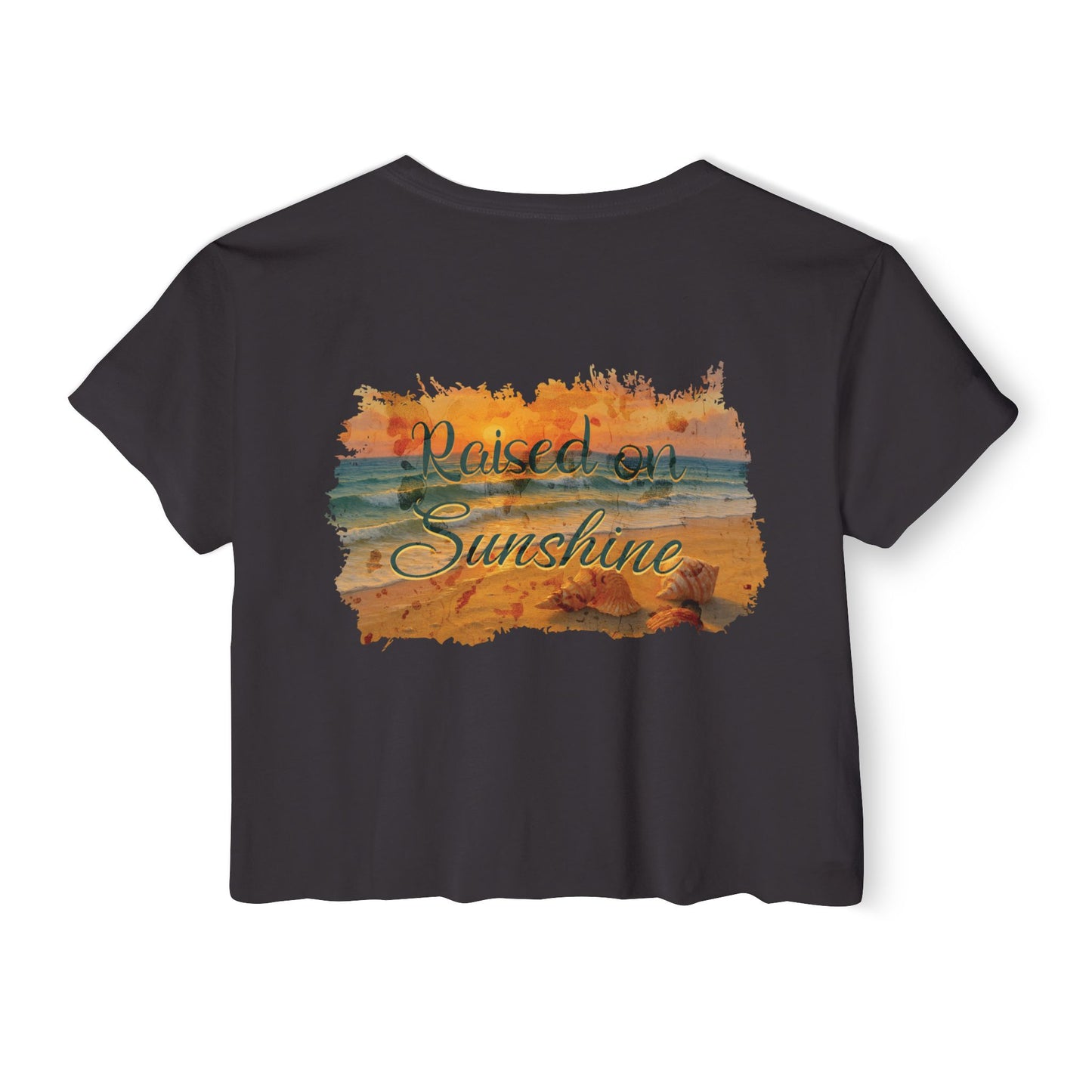 Raised on Sunshine Crop Tee