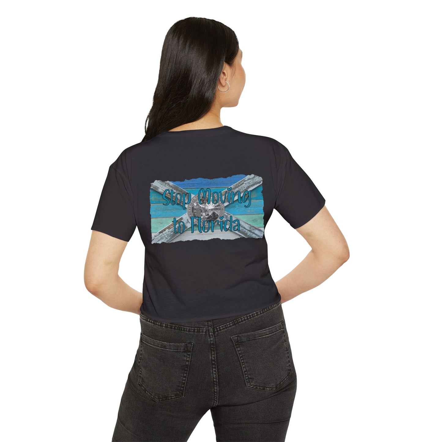 Stop Moving to Florida Crop Tee