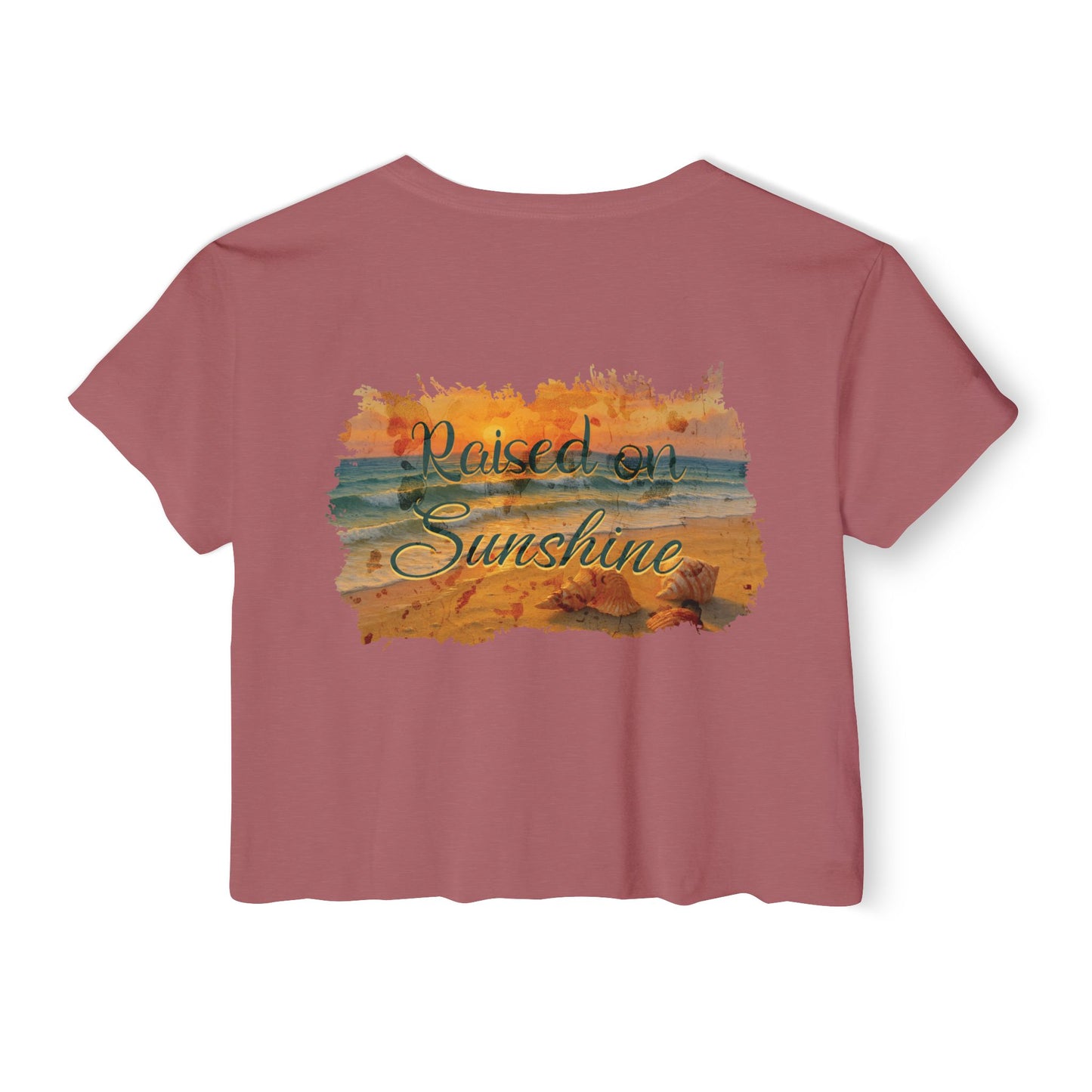 Raised on Sunshine Crop Tee