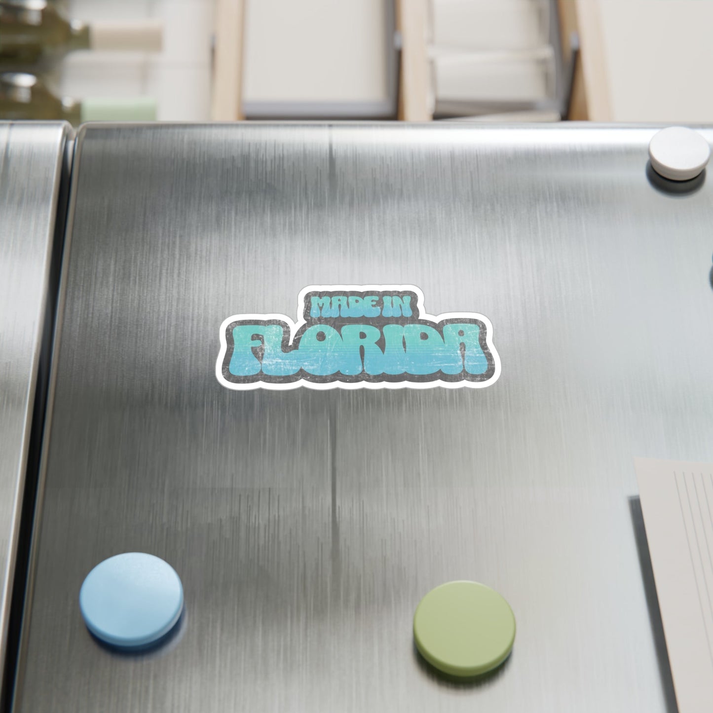 Made in Florida Vinyl Decal - Spring Blue