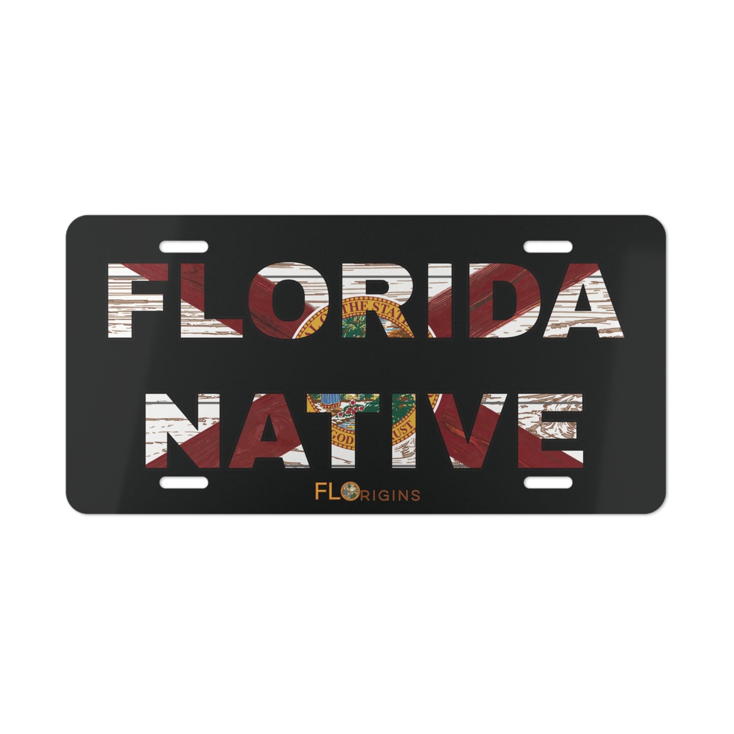 Florida Native License Plate (Black)