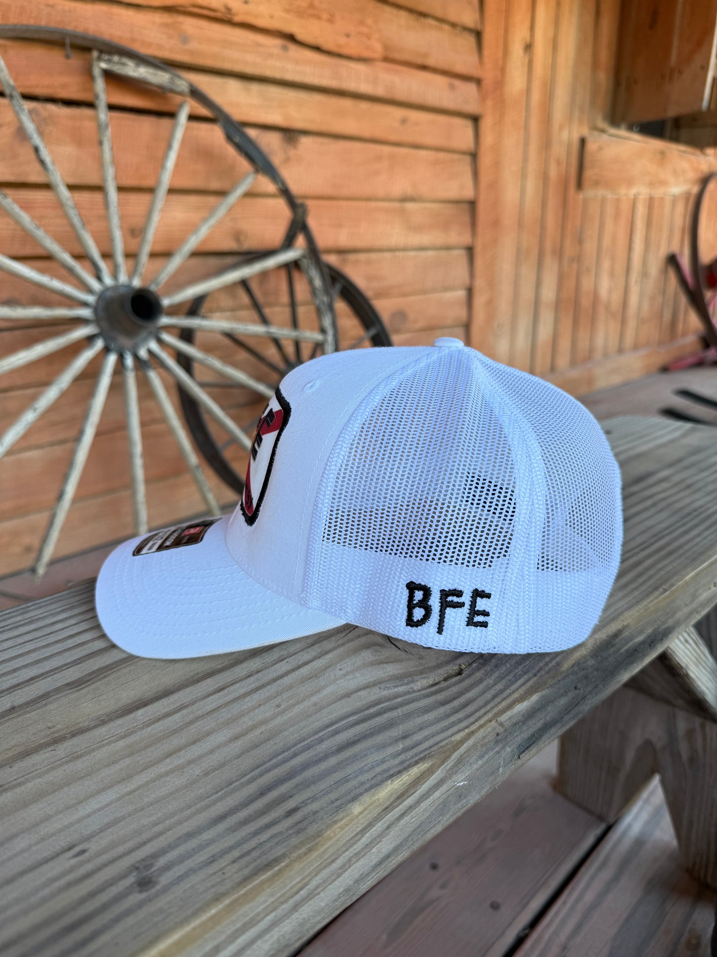 BFE Solid White Trucker 🧢⚡🌴
