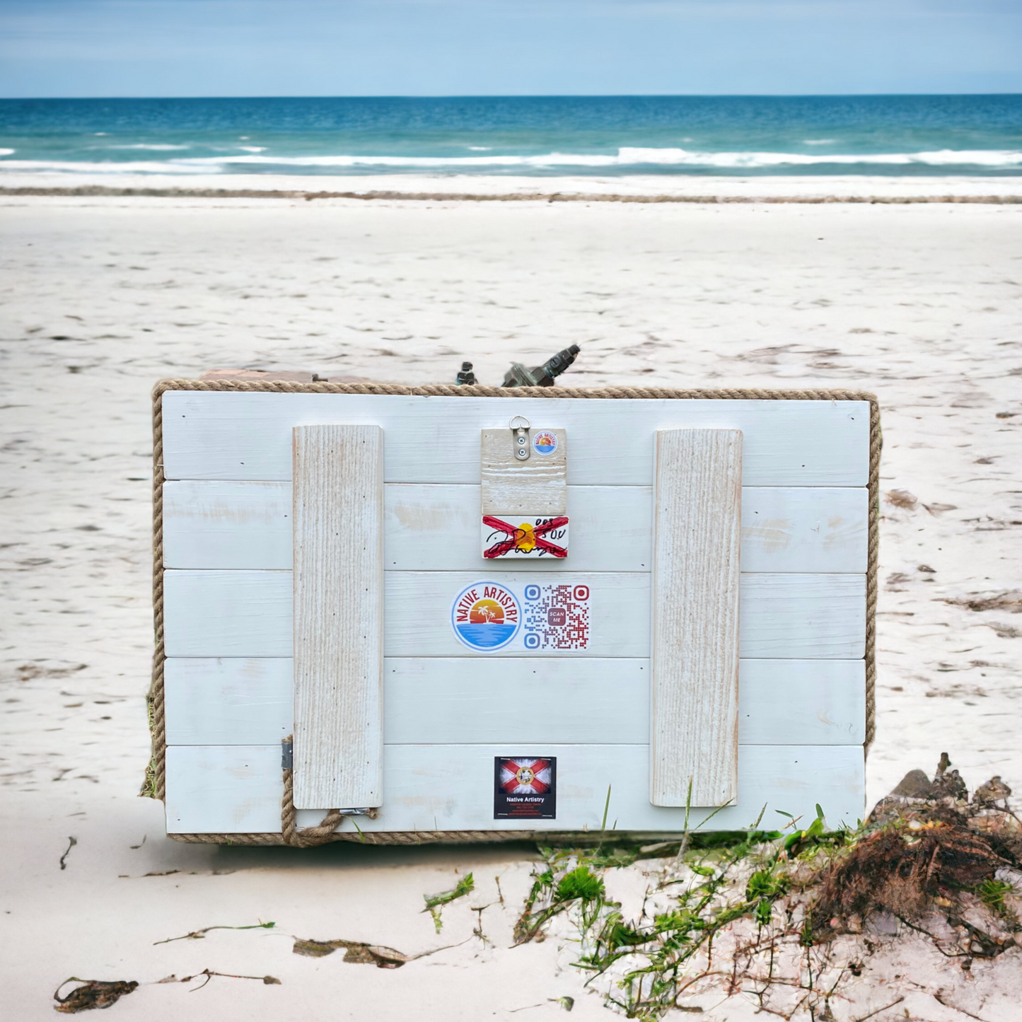 Charter Captain Solid Wood Florida Flag
