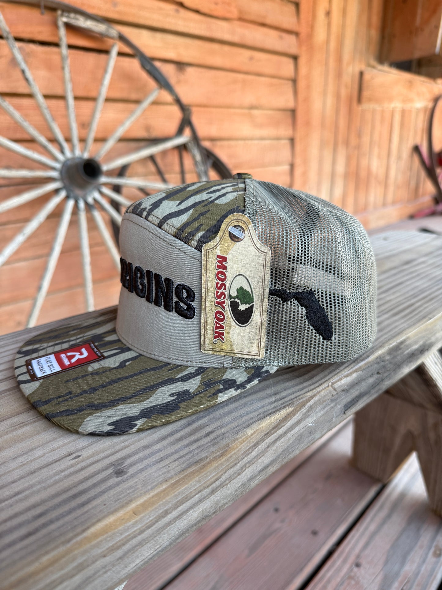 FLOrigins MossyOak Bottomland/Loden 7 Panel Trucker