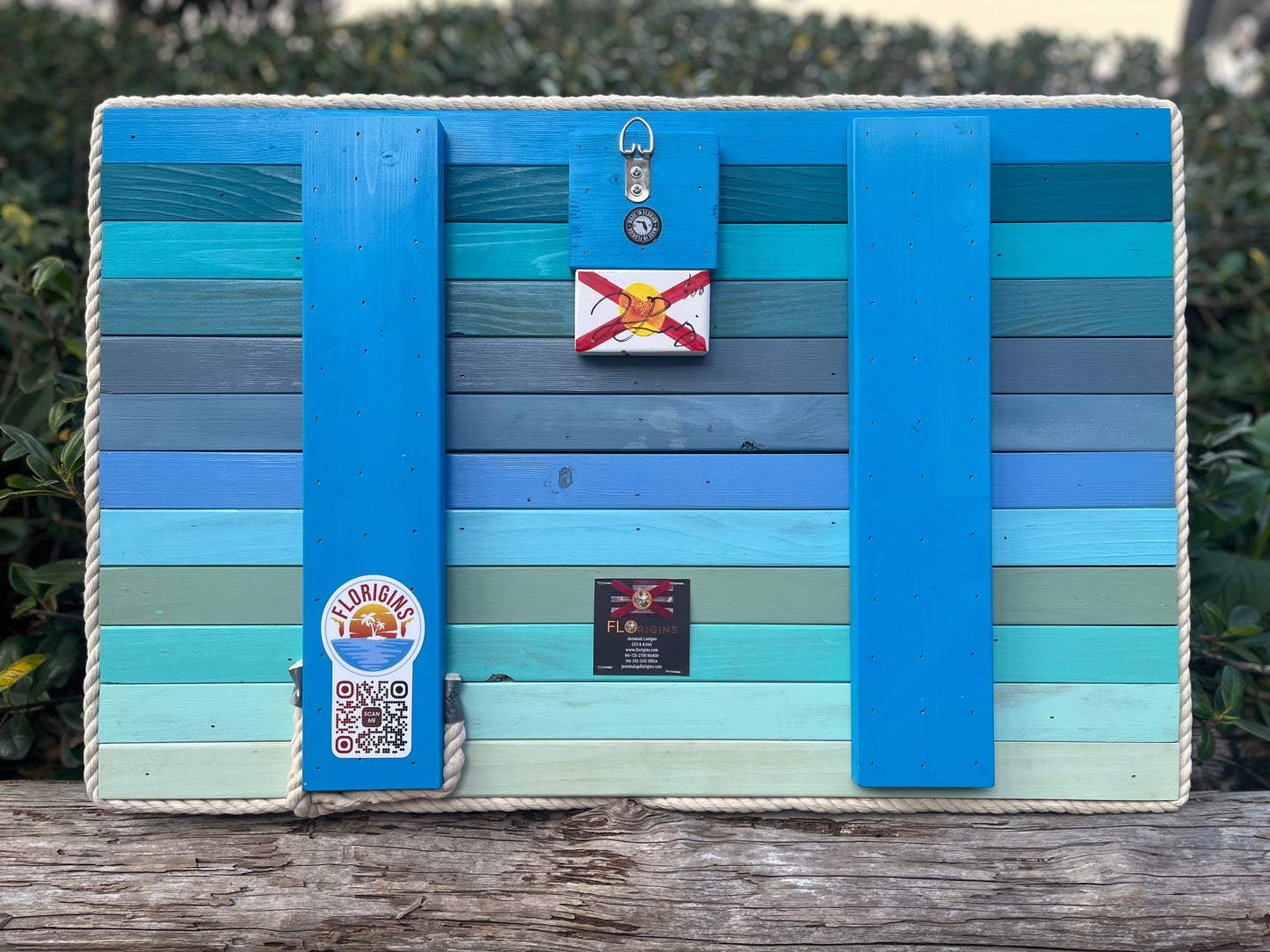 Key West Solid Wood Florida Flag