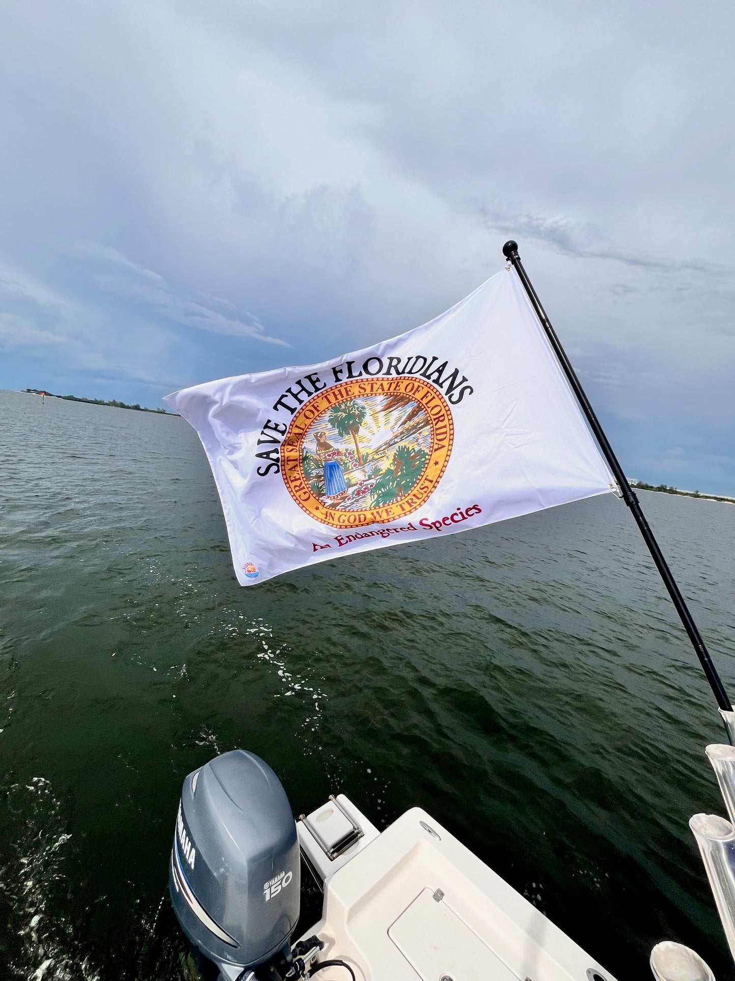 Save the Floridians™ Double-Sided Outdoor Flags for Boats, Homes, Trucks, Side-by-Sides
