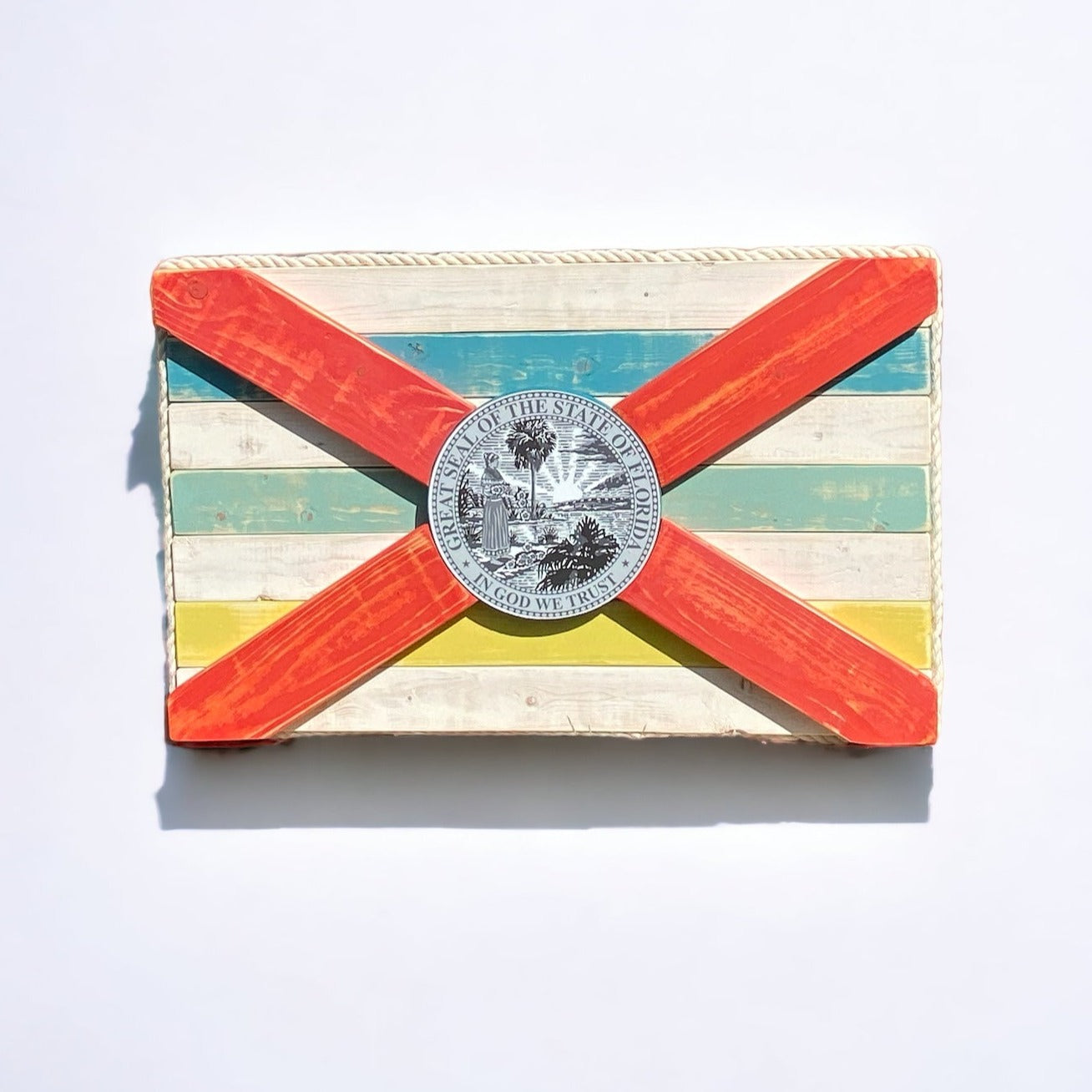 Islander Solid Wood Florida Flag