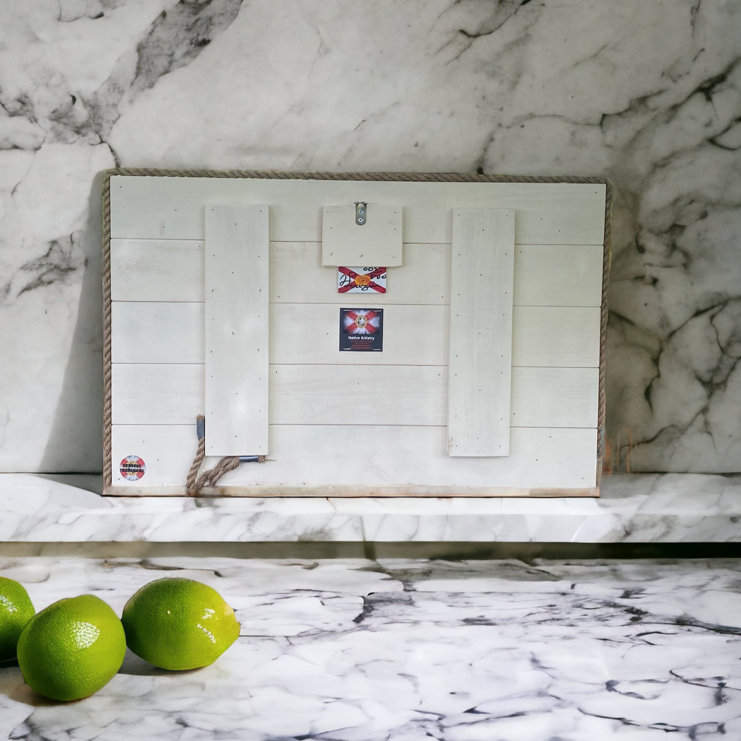 Key Lime Solid Wood Florida Flag
