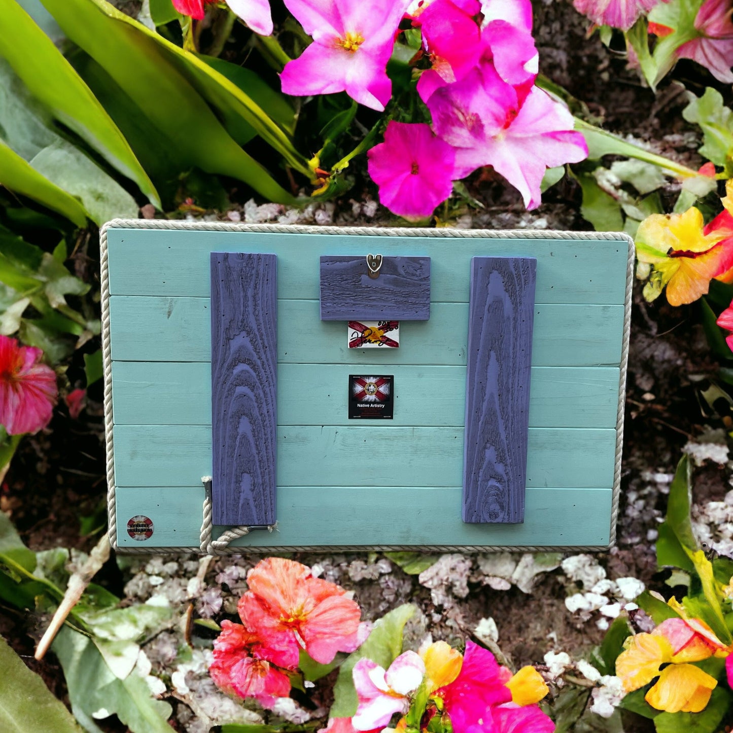TropicGal Solid Wood Florida Flag