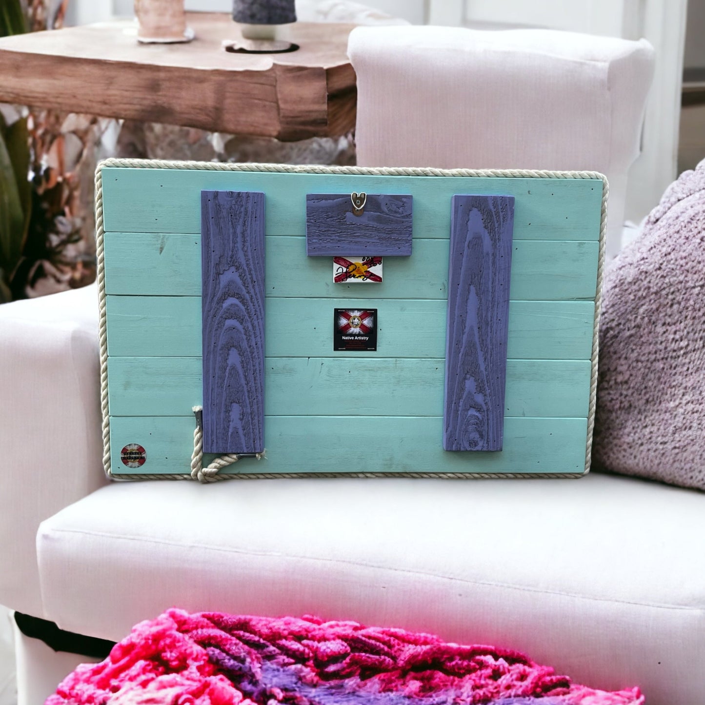TropicGal Solid Wood Florida Flag