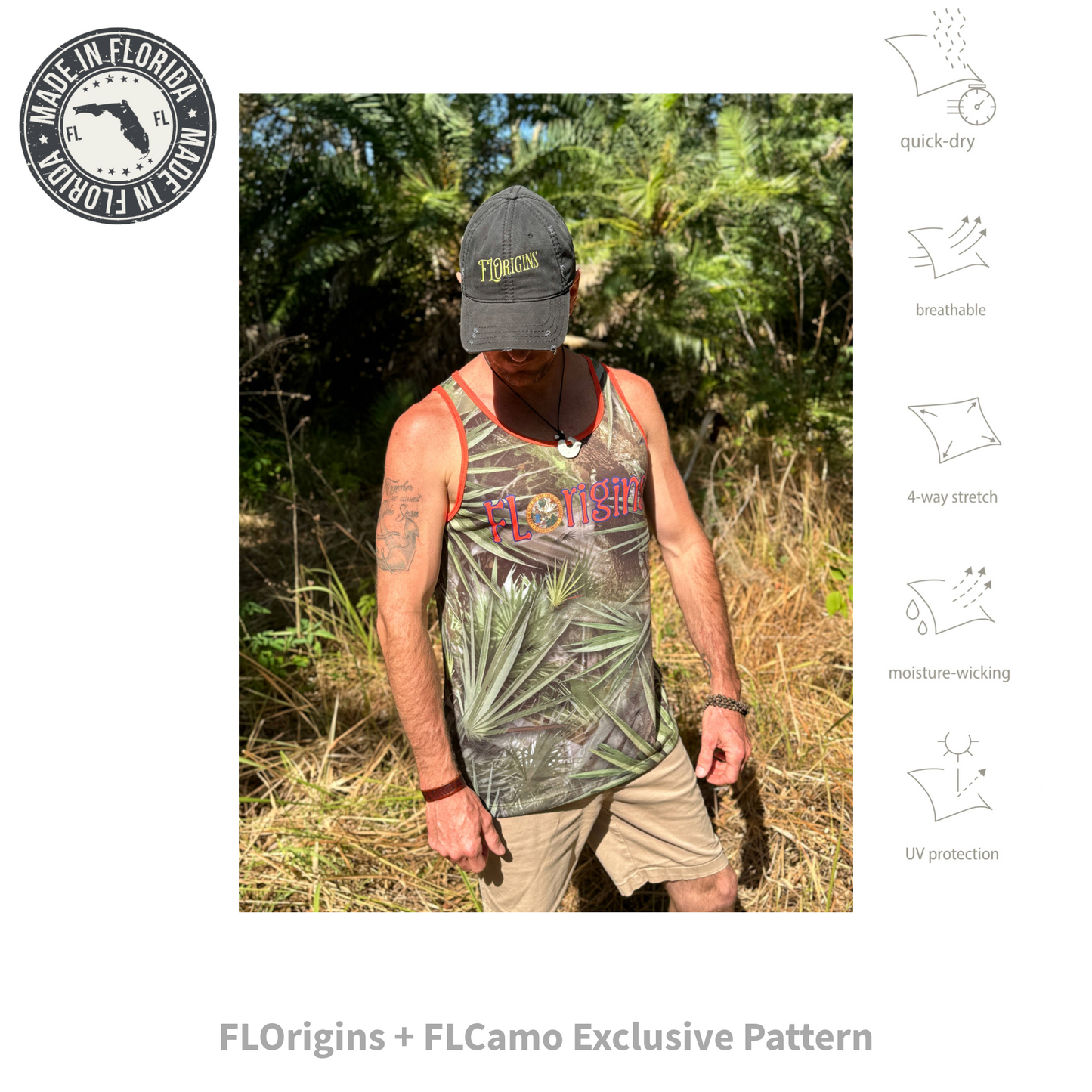 FLOrigins + FLCamo Unisex Gainesville-Palmetto Performance Tank