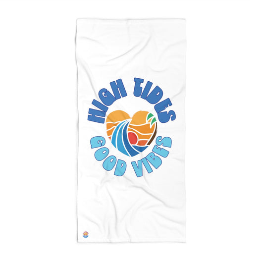High Tides Good Vibes Heavyweight Luxury Beach Towel