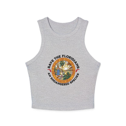 Save the Floridians Fitted Crop Tank