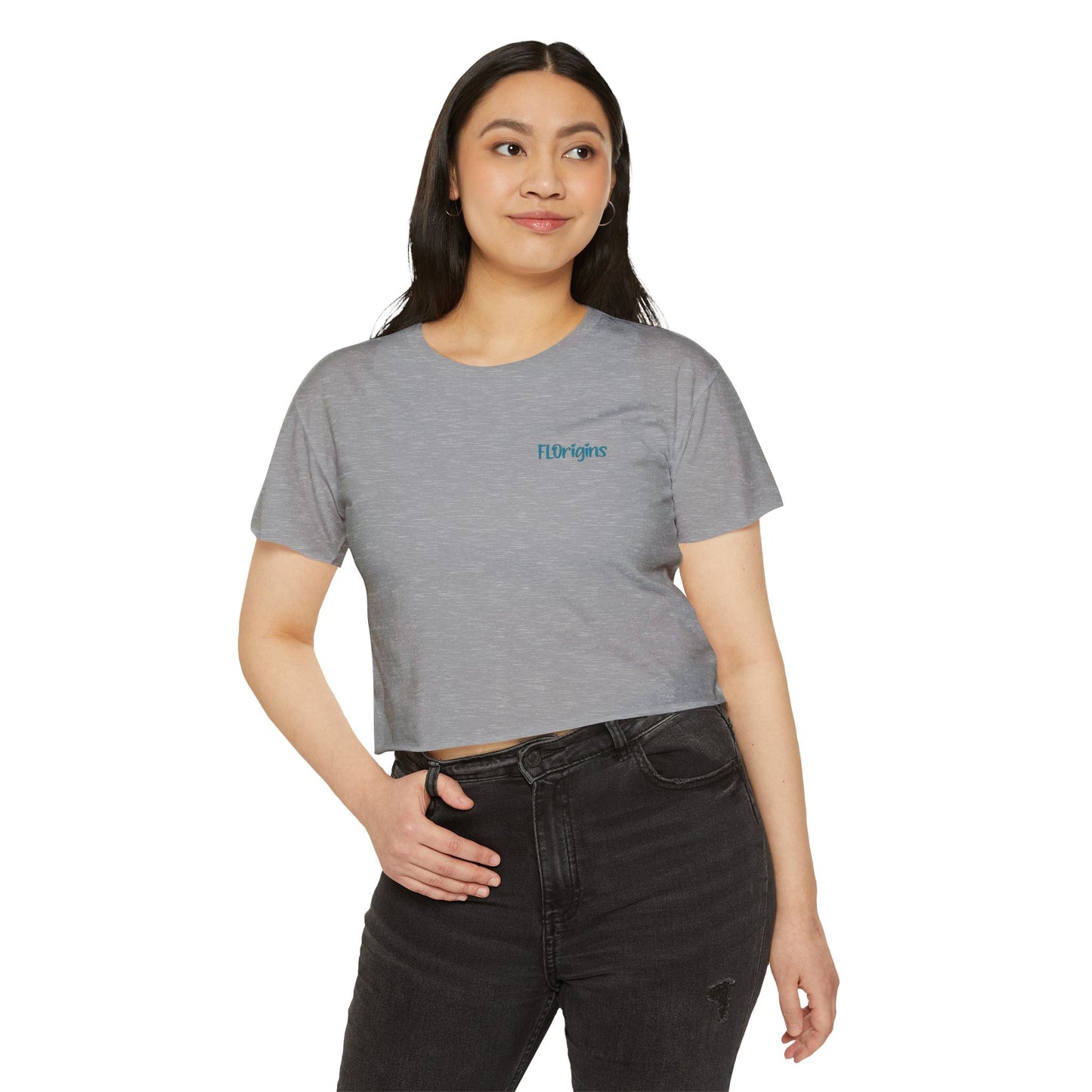 Stop Moving to Florida Crop Tee