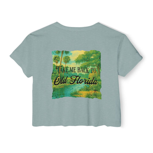 Take Me Back to Old Florida Crop Tee