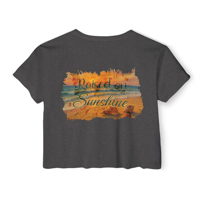 Raised on Sunshine Crop Tee