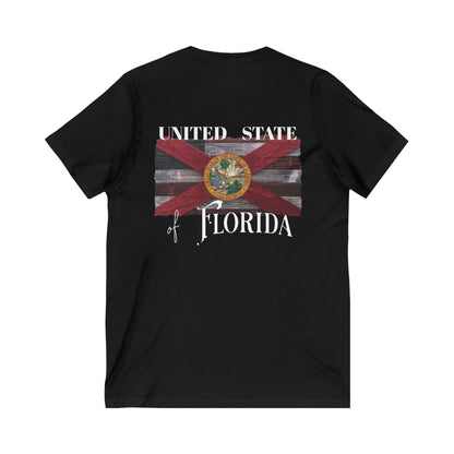 United State of Florida V-Neck Tee