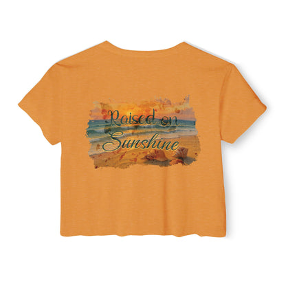 Raised on Sunshine Crop Tee