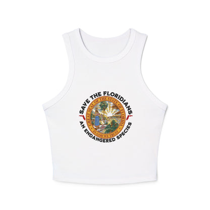 Save the Floridians Fitted Crop Tank