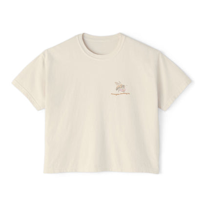 Bee Sweet Cropped Boxy Tee