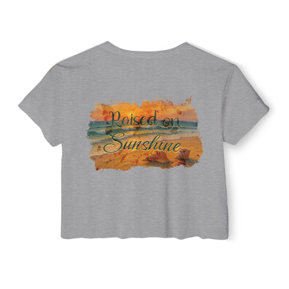 Raised on Sunshine Crop Tee