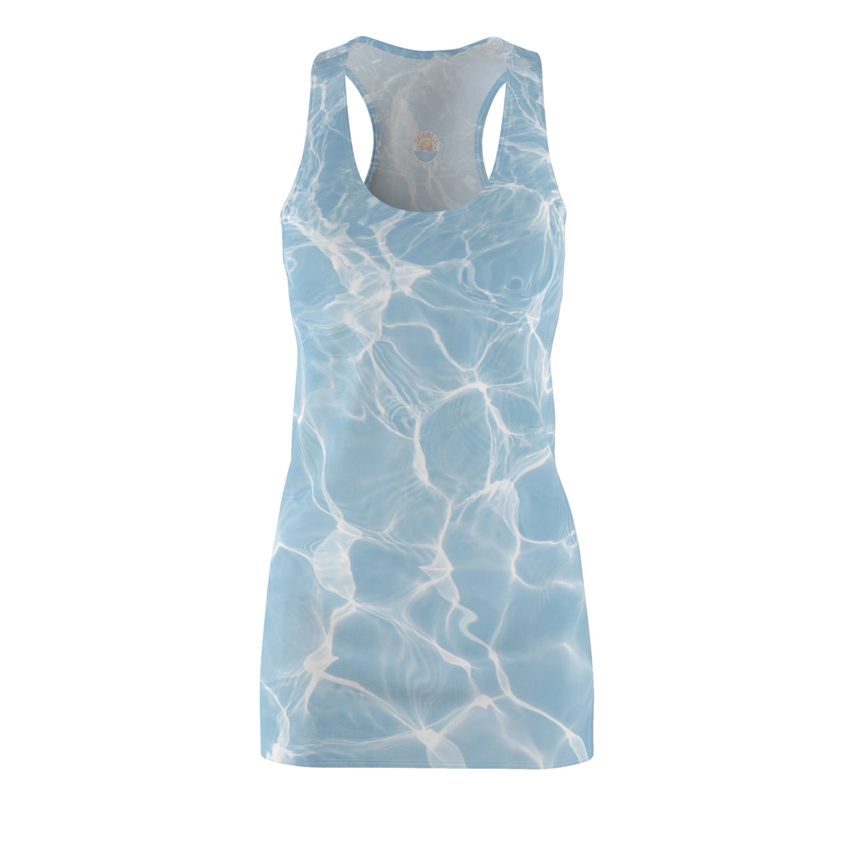 Tranquil Water Print Women's Racerback Dress/Beach Cover Up
