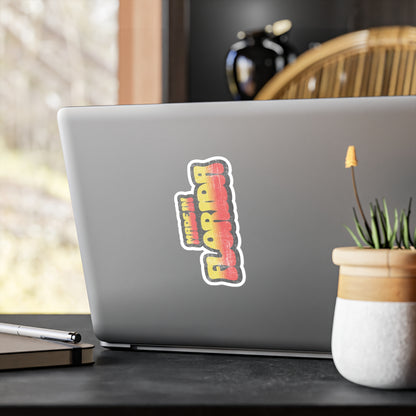 Made in Florida Vinyl Decal - Retro Sunset