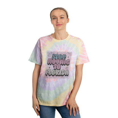 Stop Moving to Florida (...But Make it Cute) Pastel Tie-Dye Tee