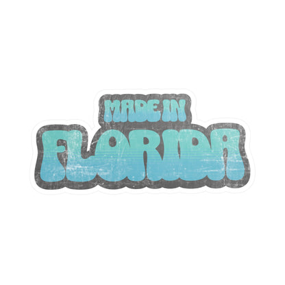 Made in Florida Vinyl Decal - Spring Blue