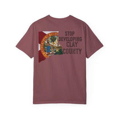 Stop Developing Clay County Tee