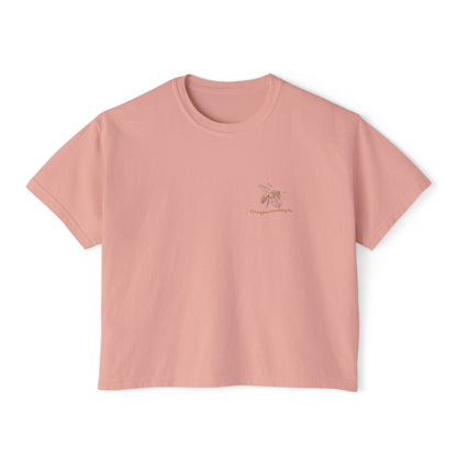 Bee Sweet Cropped Boxy Tee