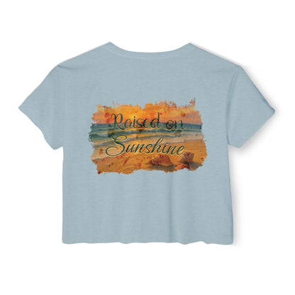 Raised on Sunshine Crop Tee