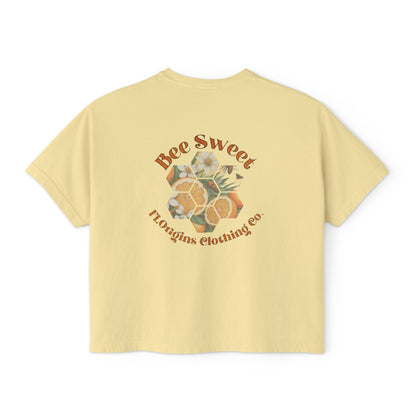 Bee Sweet Cropped Boxy Tee