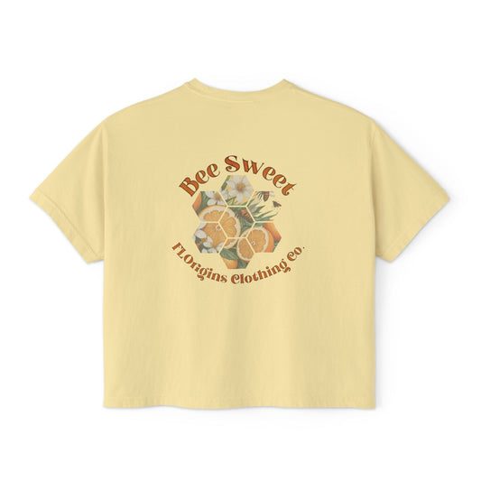 Bee Sweet Cropped Boxy Tee